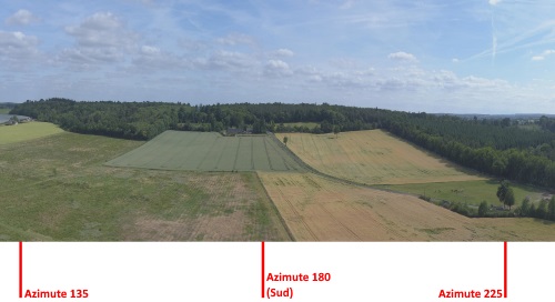Photo panoramique par drone avec azimuth